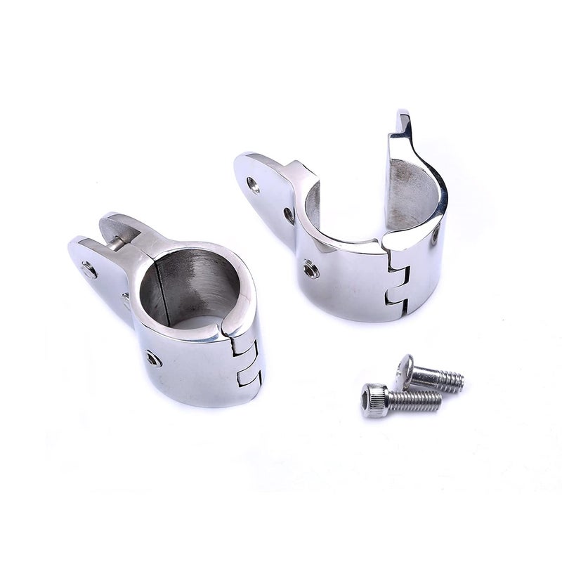 Mxeol Bimini Top Rail Mount 1 Inch Bimini Rail Clamp Stainless Steel Pair - Image 4